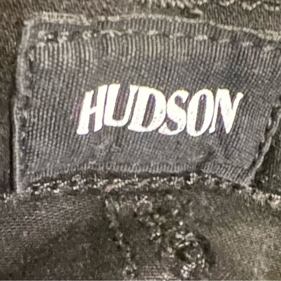 Hudson Bullocks High Rise Lace Up Jeans in Black Coated Sz 28 - Picture 5 of 11